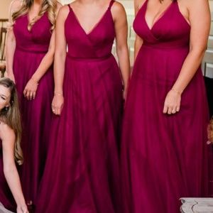 BHLDN | Burgundy Bridesmaid Dress